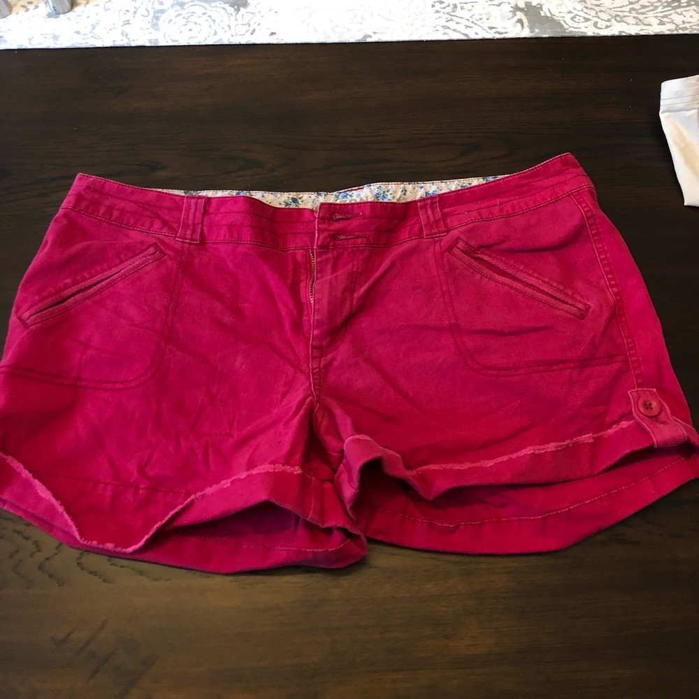 Arizona distressed rolled hem cargo shorts